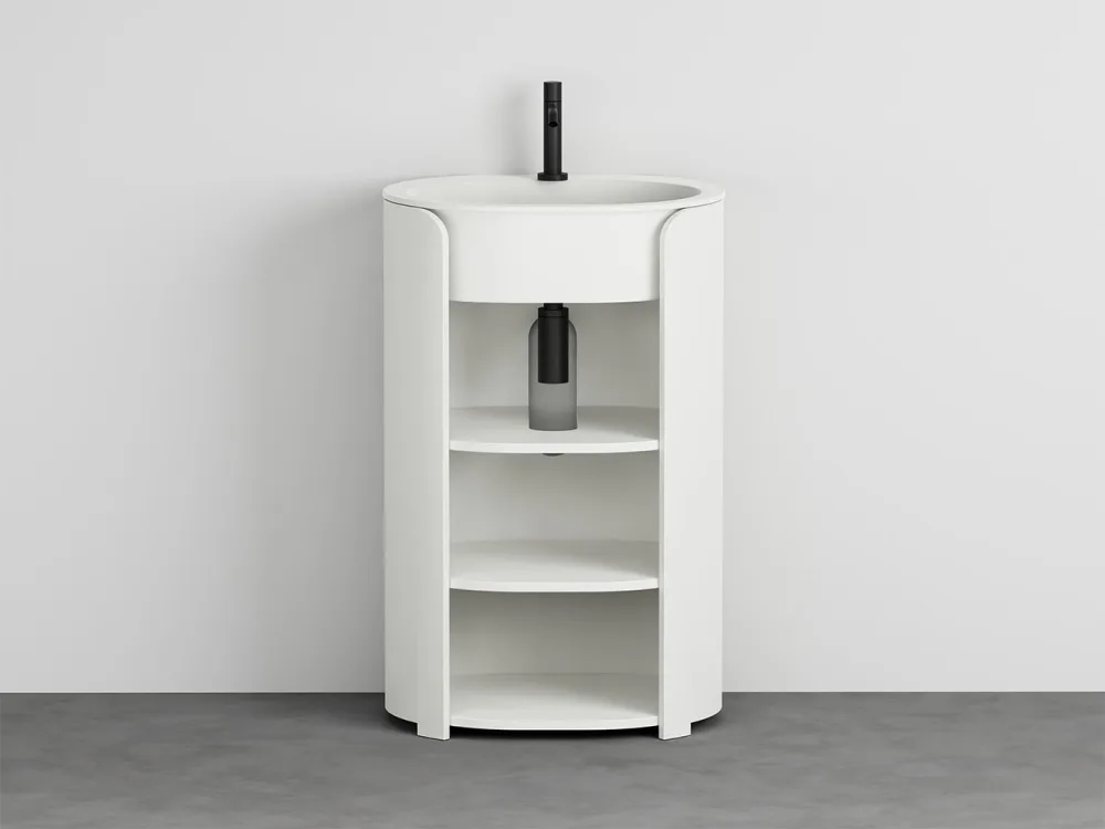 Ceramica Cielo Le Giare: Standwaschtisch mit offenen Ablagen