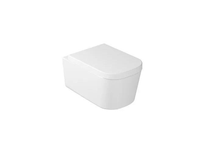 Ceramica Galassia Meg11: wandhängendes WC in Weiss, Seitenansicht