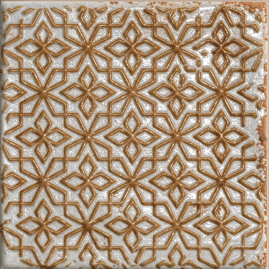 La Fabbrica AVA Wabi Sabi: Dekorplatte mit Sternmuster in Terracotta